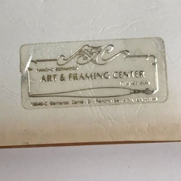 2 Native American Cross Stitch framed art floral vintage - Picture 6 of 6